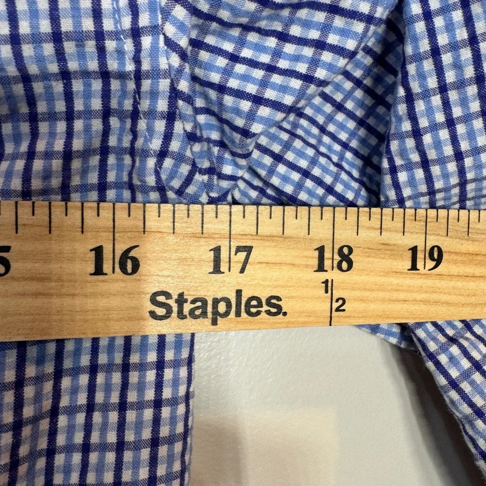 Ralph Lauren Button Down Shirt Long Sleeve‎ Kids Medium Polo Blue Gingham Preppy